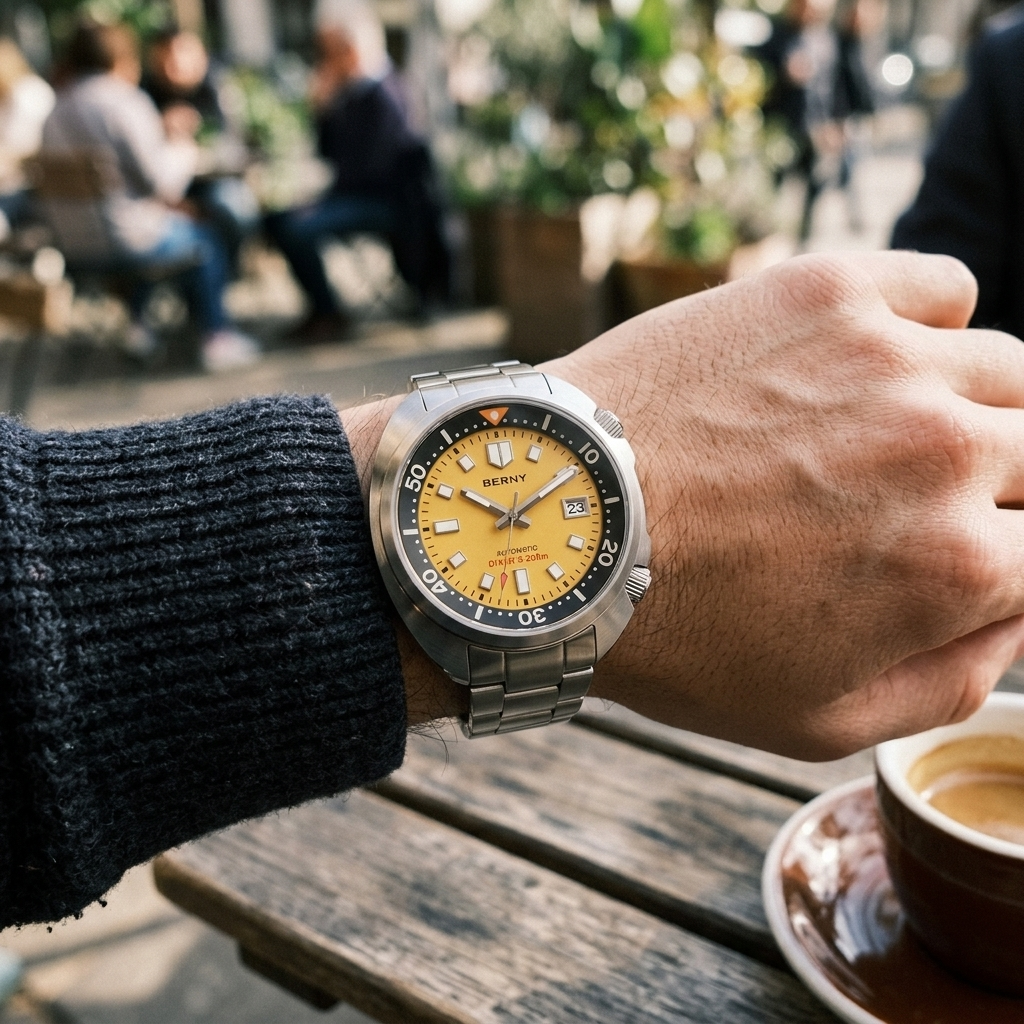 BERNY AM1970M - wrist shot lifestyle