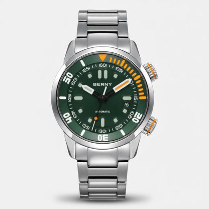 BERNY AM339M - green dial front view