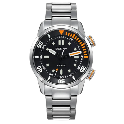 BERNY AM339M - black dial front view