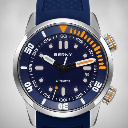 Berny AM339M - macro watch dial, textured face, minimalist studio lighting