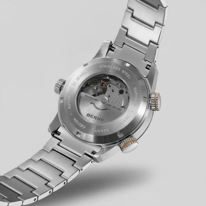 BERNY AM339M - exhibition case back view