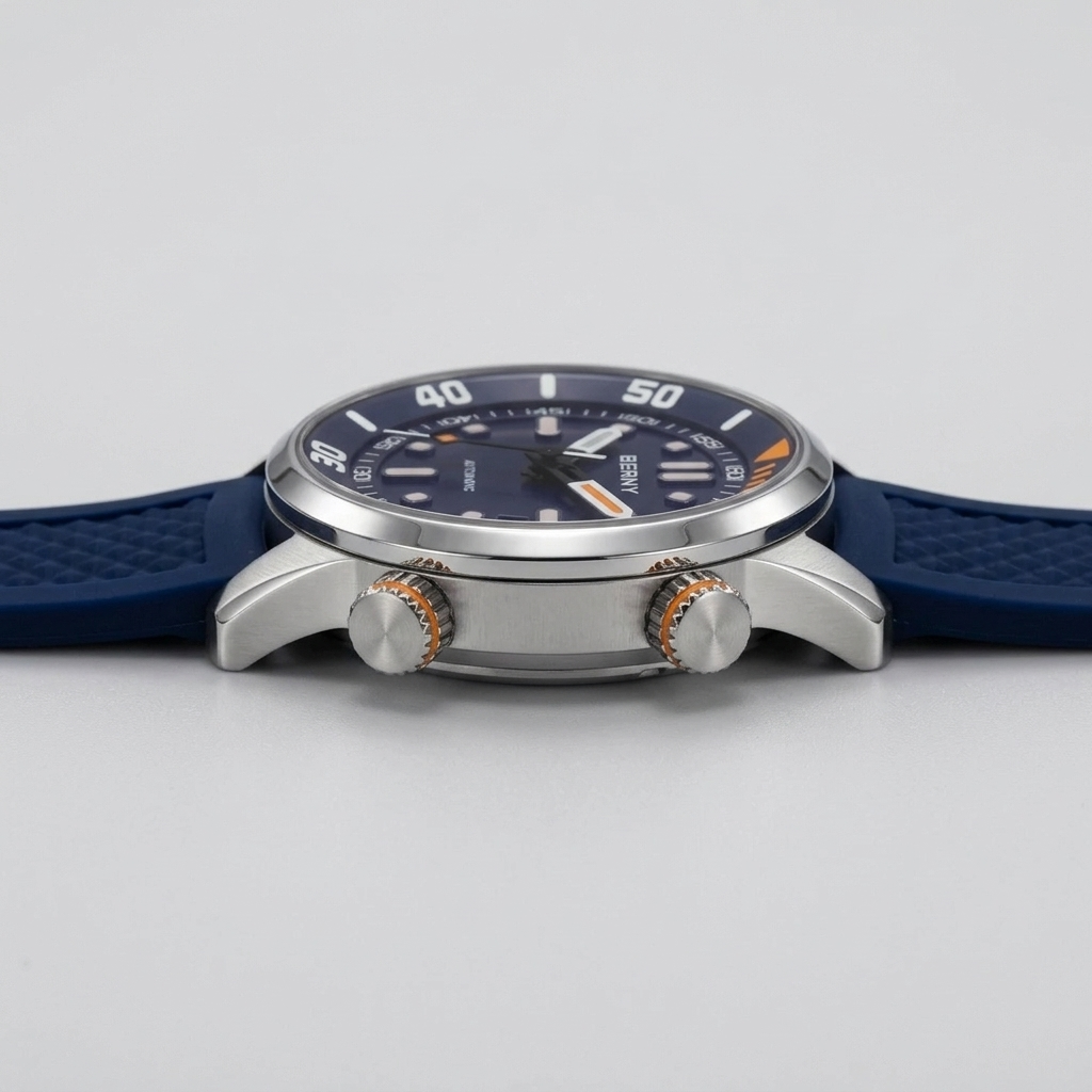 BERNY AM339M - side profile case crown