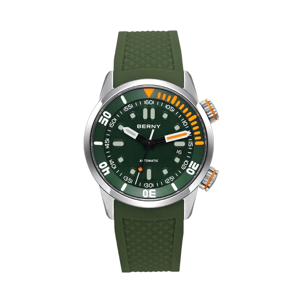 BERNY AM339M - green dial front view packshot