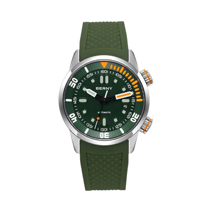 BERNY AM339M - green dial front view packshot