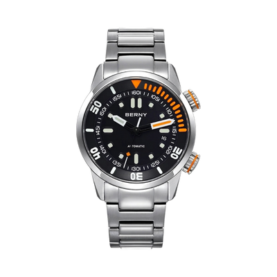 BERNY AM339M - black dial front view packshot