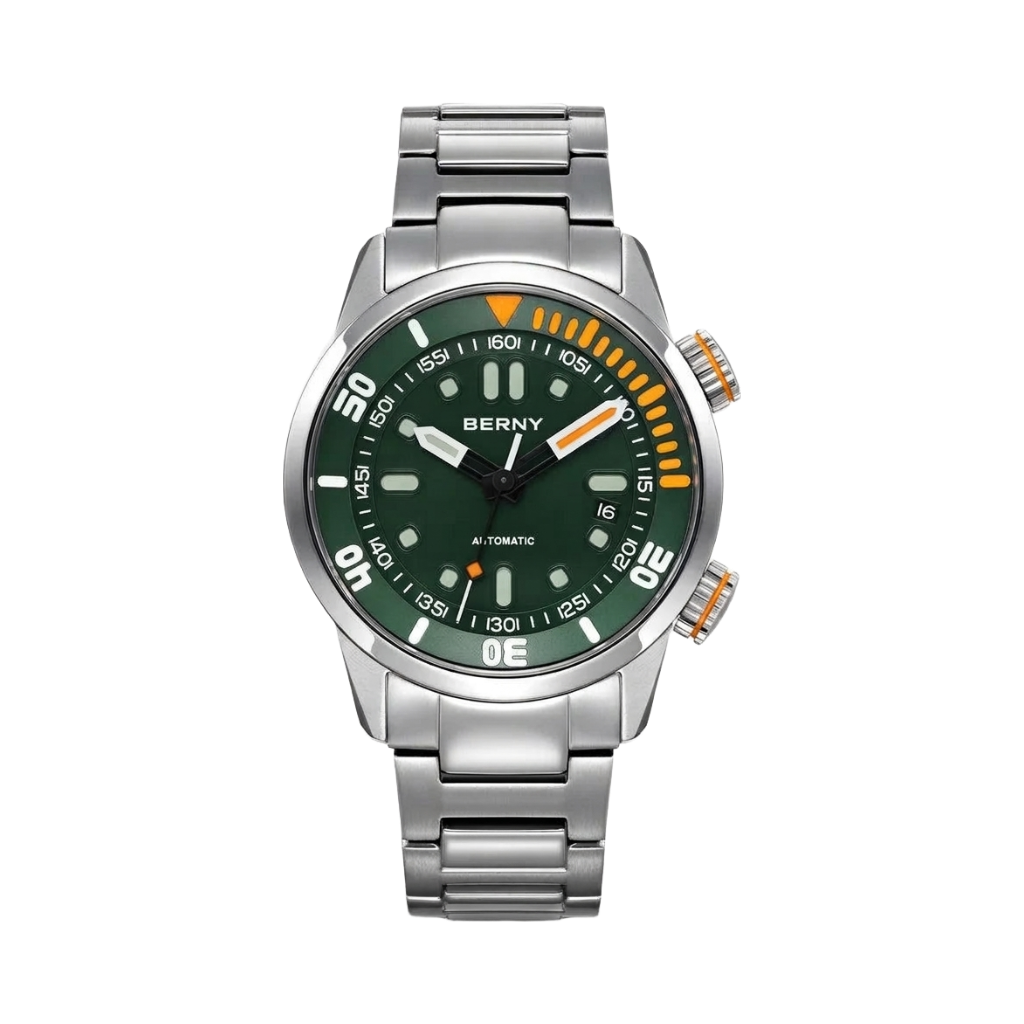 BERNY AM339M - green dial front view packshot