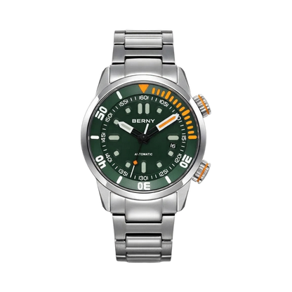 BERNY AM339M - green dial front view packshot
