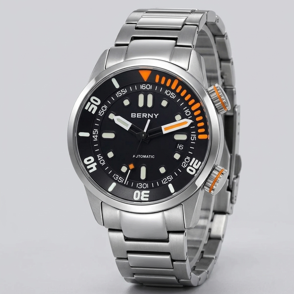 BERNY AM339M - three-quarter case view