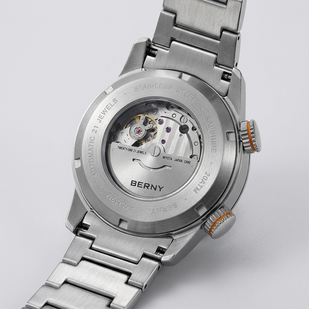 BERNY AM339M - caseback detail