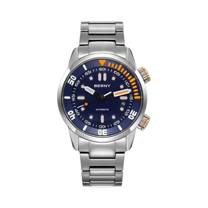 BERNY AM339M - blue dial front view packshot