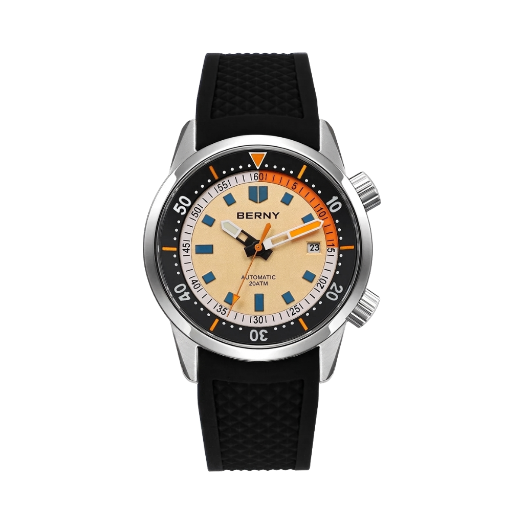 BERNY AM439M - cream dial front view packshot