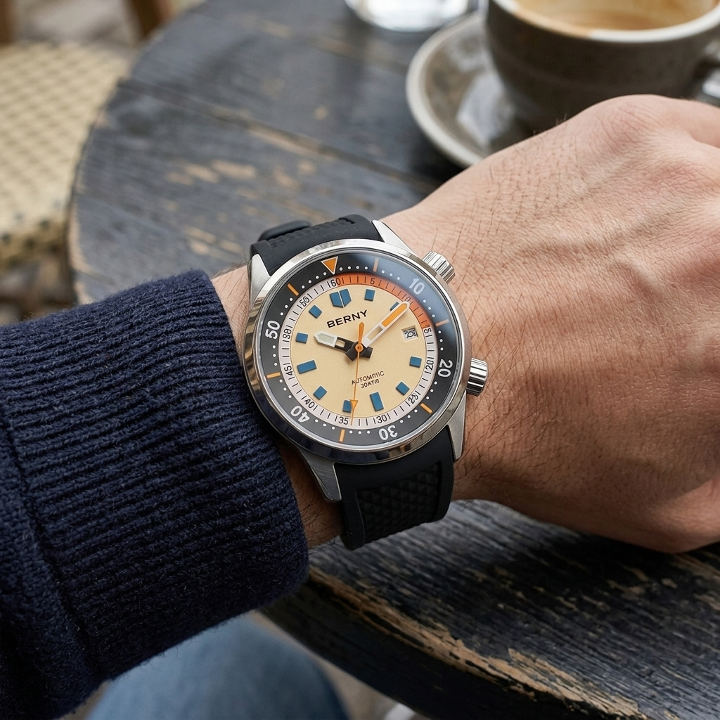 BERNY AM439M - wrist shot lifestyle