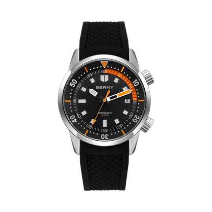 BERNY AM439M - black dial front view packshot