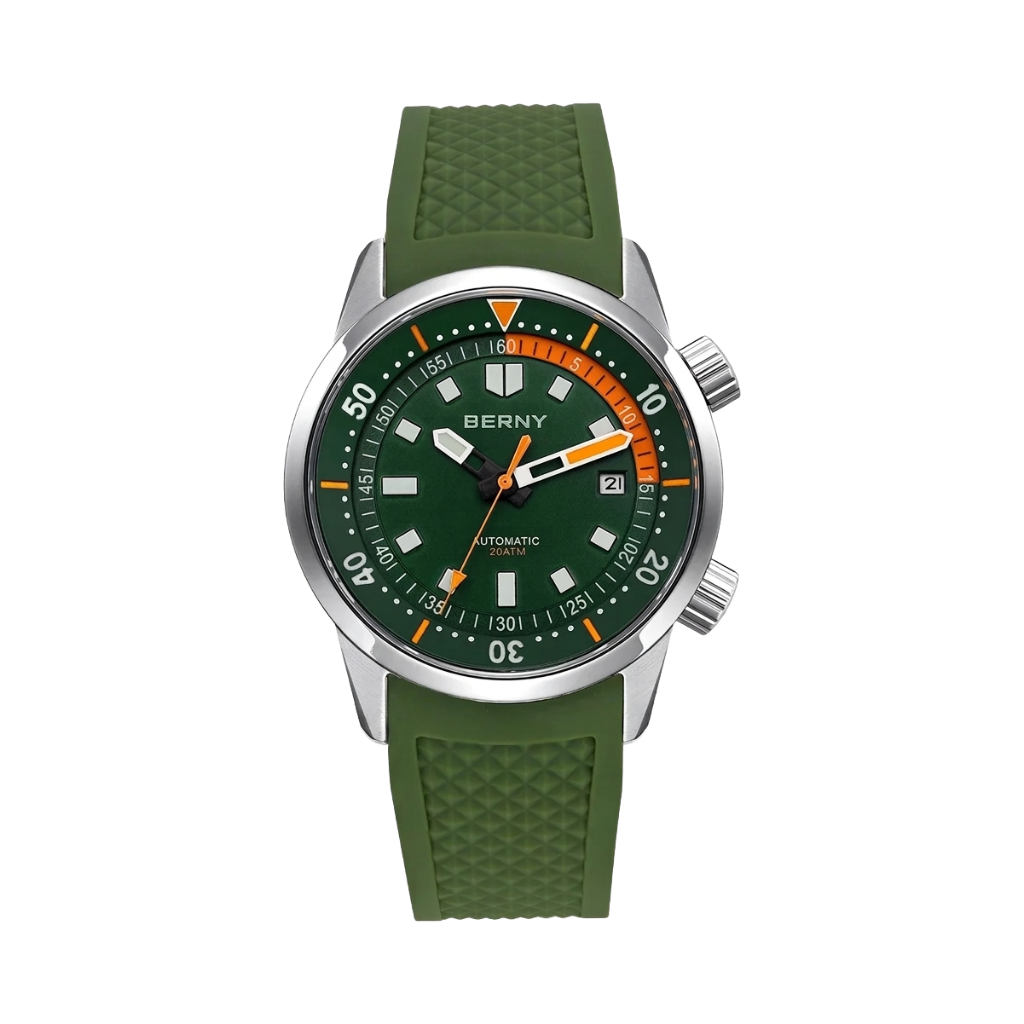 BERNY AM439M - green dial front view packshot