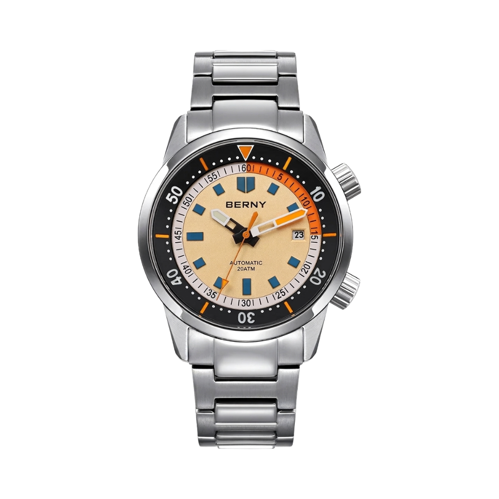BERNY AM439M - cream dial front view packshot