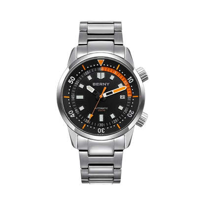 BERNY AM439M - black dial front view packshot