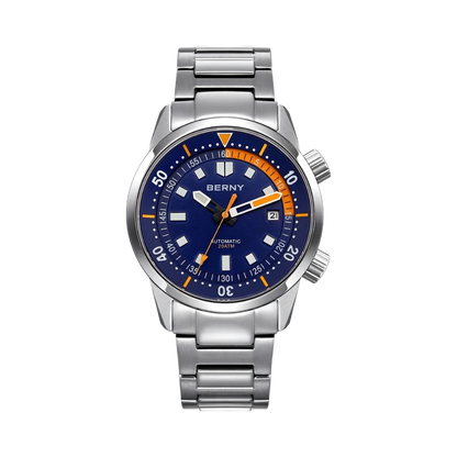BERNY AM439M - blue dial front view packshot