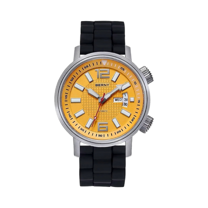 BERNY AM7081M - yellow dial front view packshot
