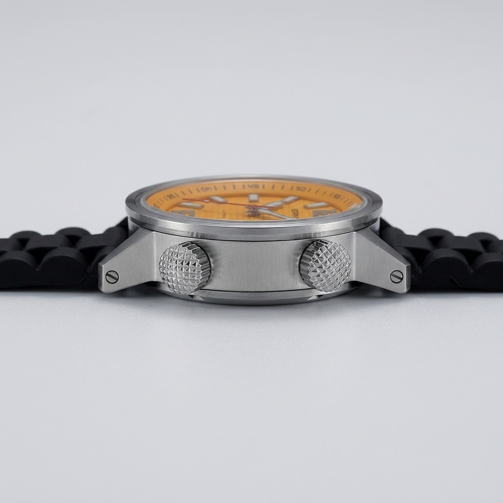 BERNY AM7081M - side profile case crown