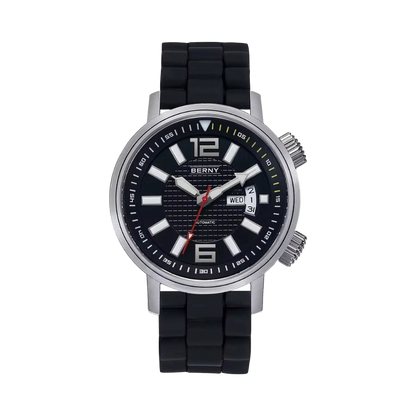 BERNY AM7081M - black dial front view packshot