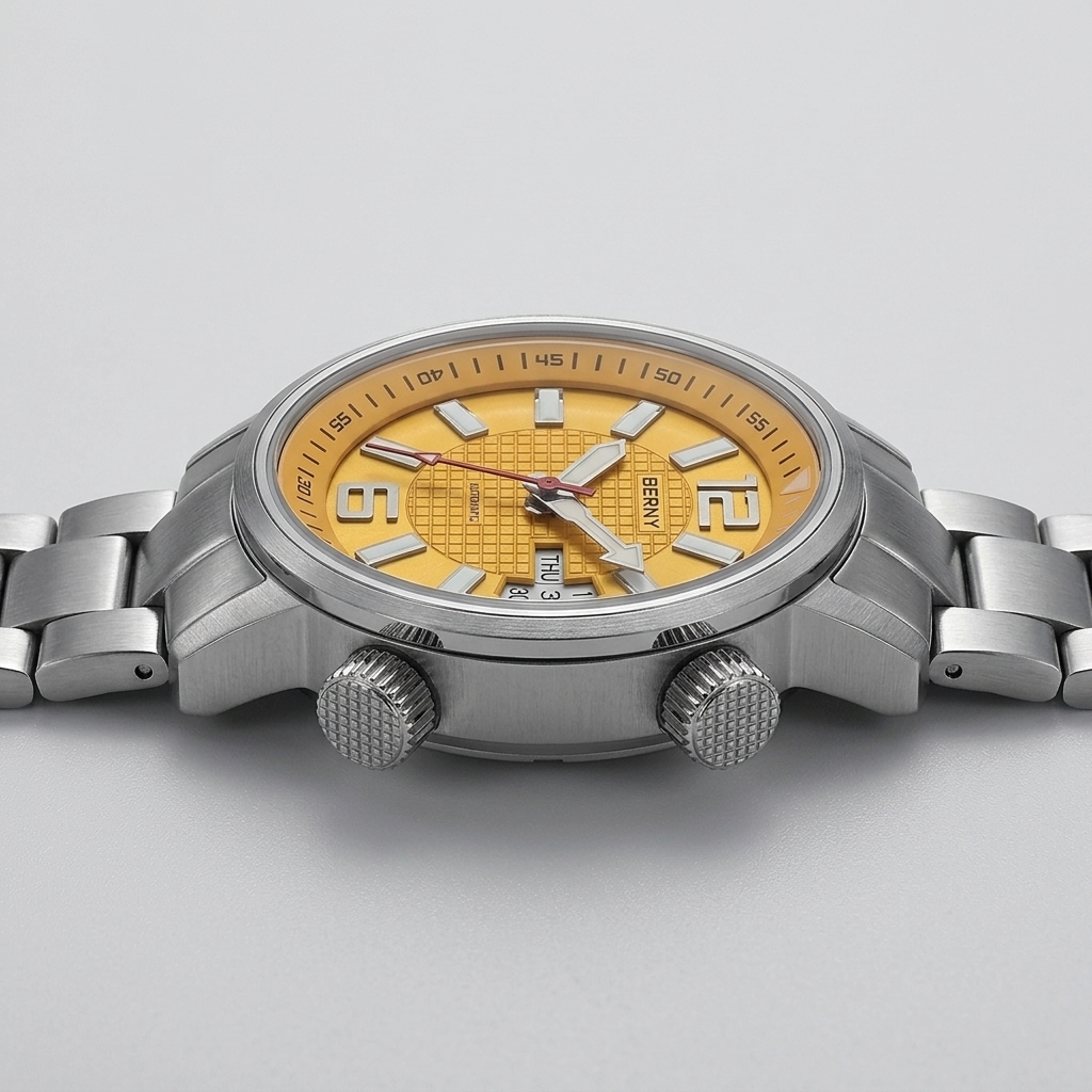 BERNY AM7081M - side profile case crown