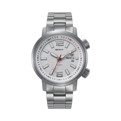 BERNY AM7081M - white dial front view packshot