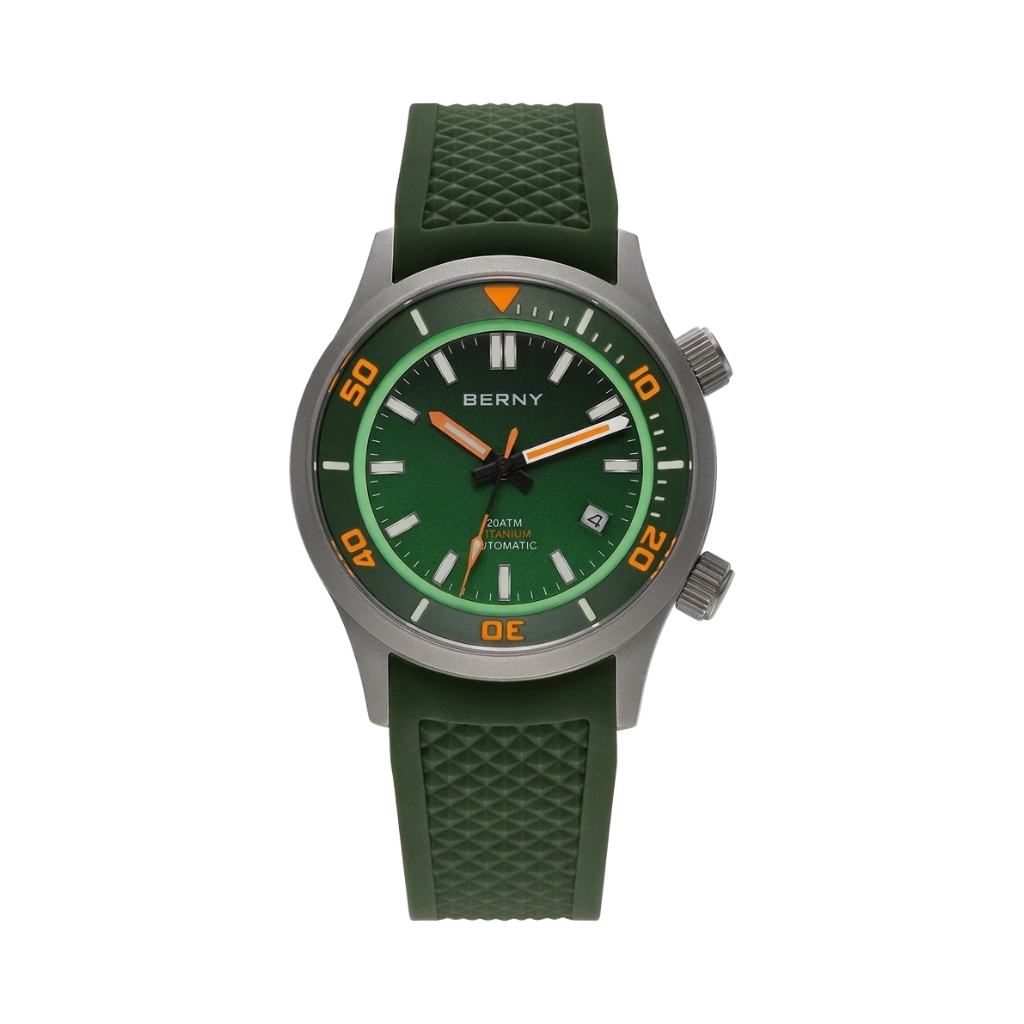 BERNY AMT149M - green dial front view packshot