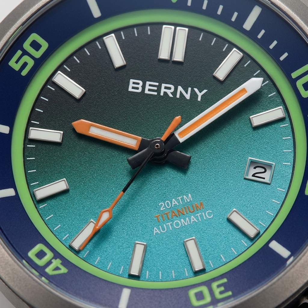 BERNY AMT149M - dial macro detail