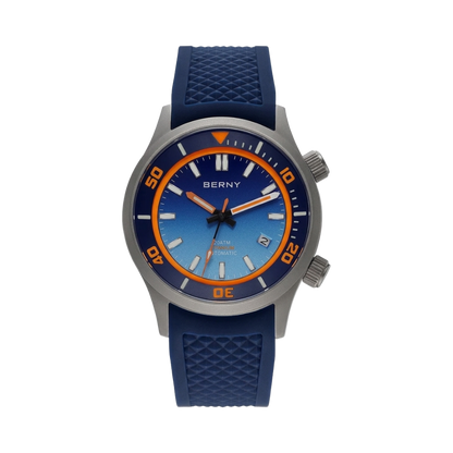 BERNY AMT149M - blue dial front view packshot