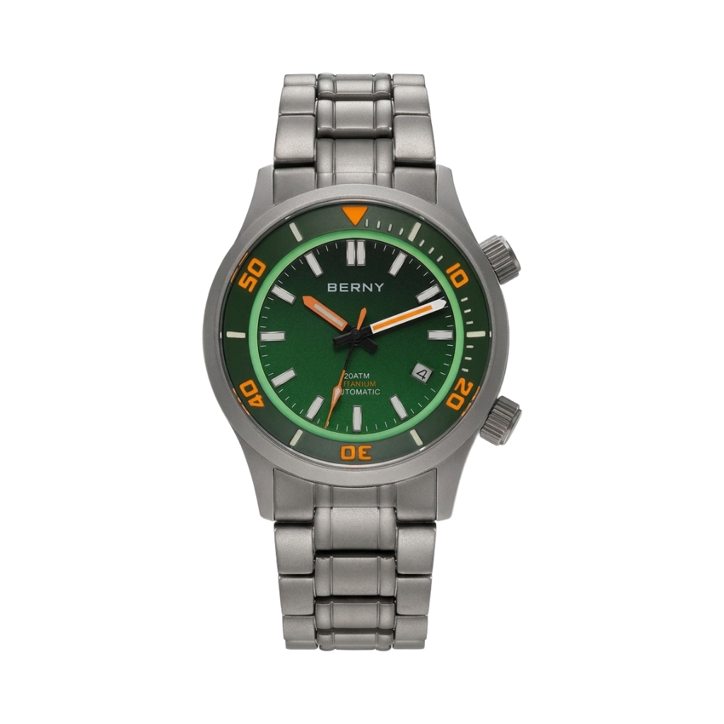 BERNY AMT149M - green dial front view packshot