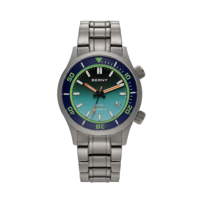 BERNY AMT149M - turquoise dial front view packshot