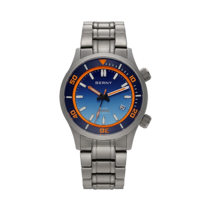 BERNY AMT149M - blue dial front view packshot