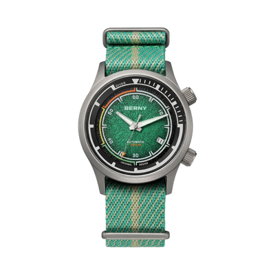 BERNY AMT159M - green dial front view packshot