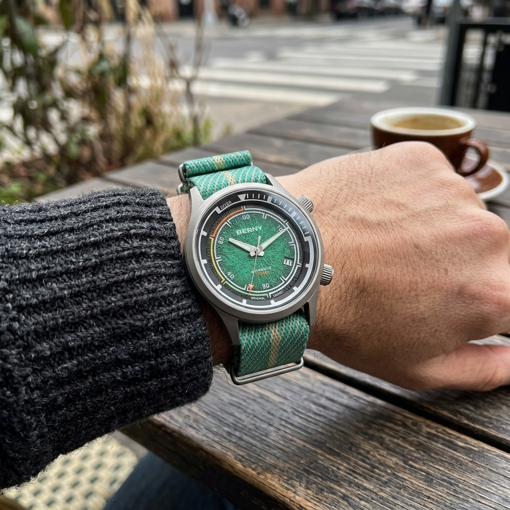 BERNY AMT159M - wrist shot lifestyle