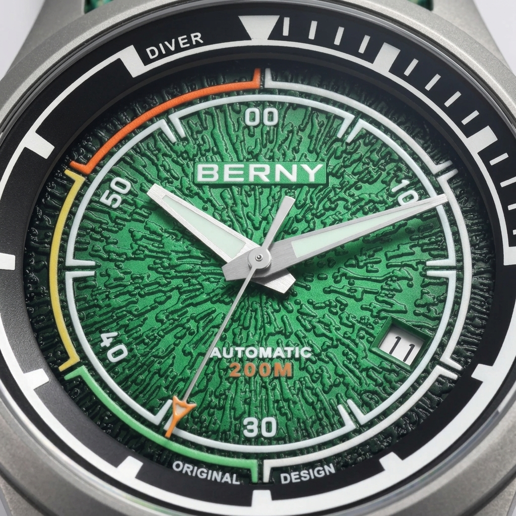 BERNY AMT159M - dial macro detail