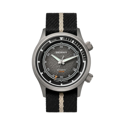 BERNY AMT159M - black dial front view packshot