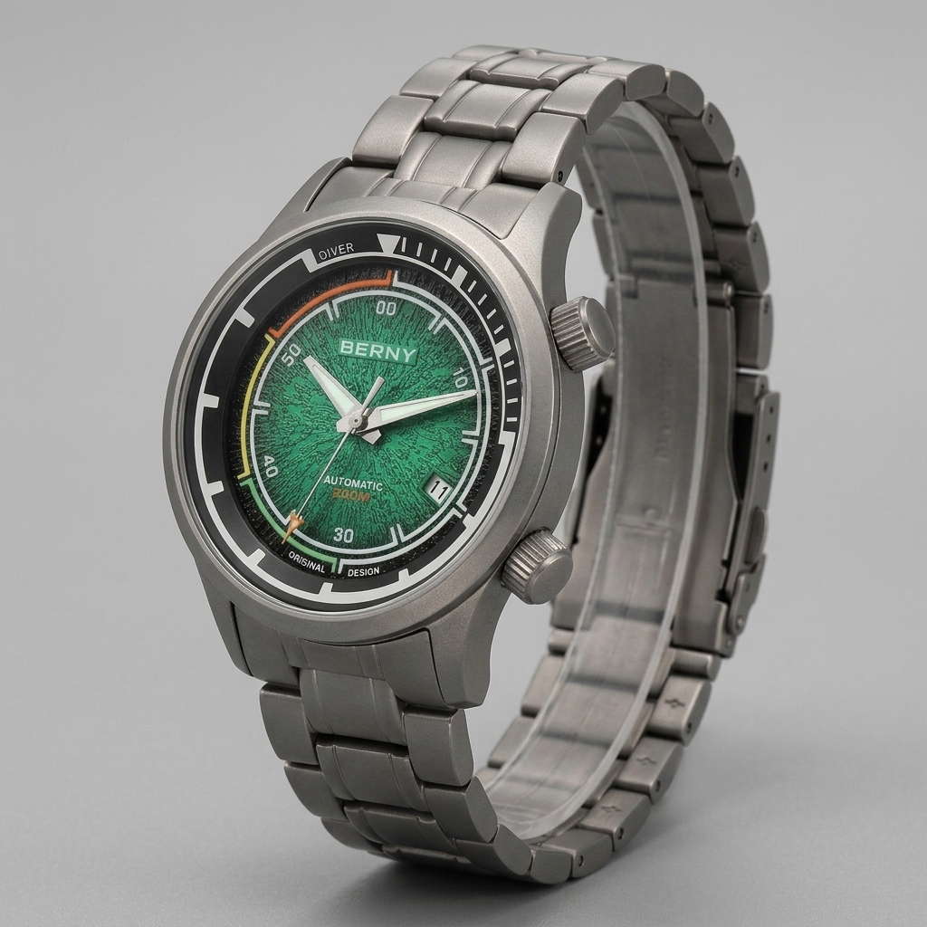 BERNY AMT159M - three-quarter case view