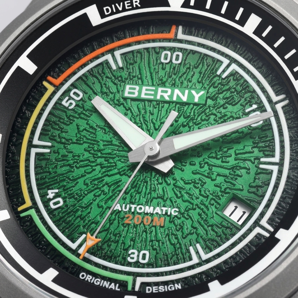 BERNY AMT159M - dial macro detail