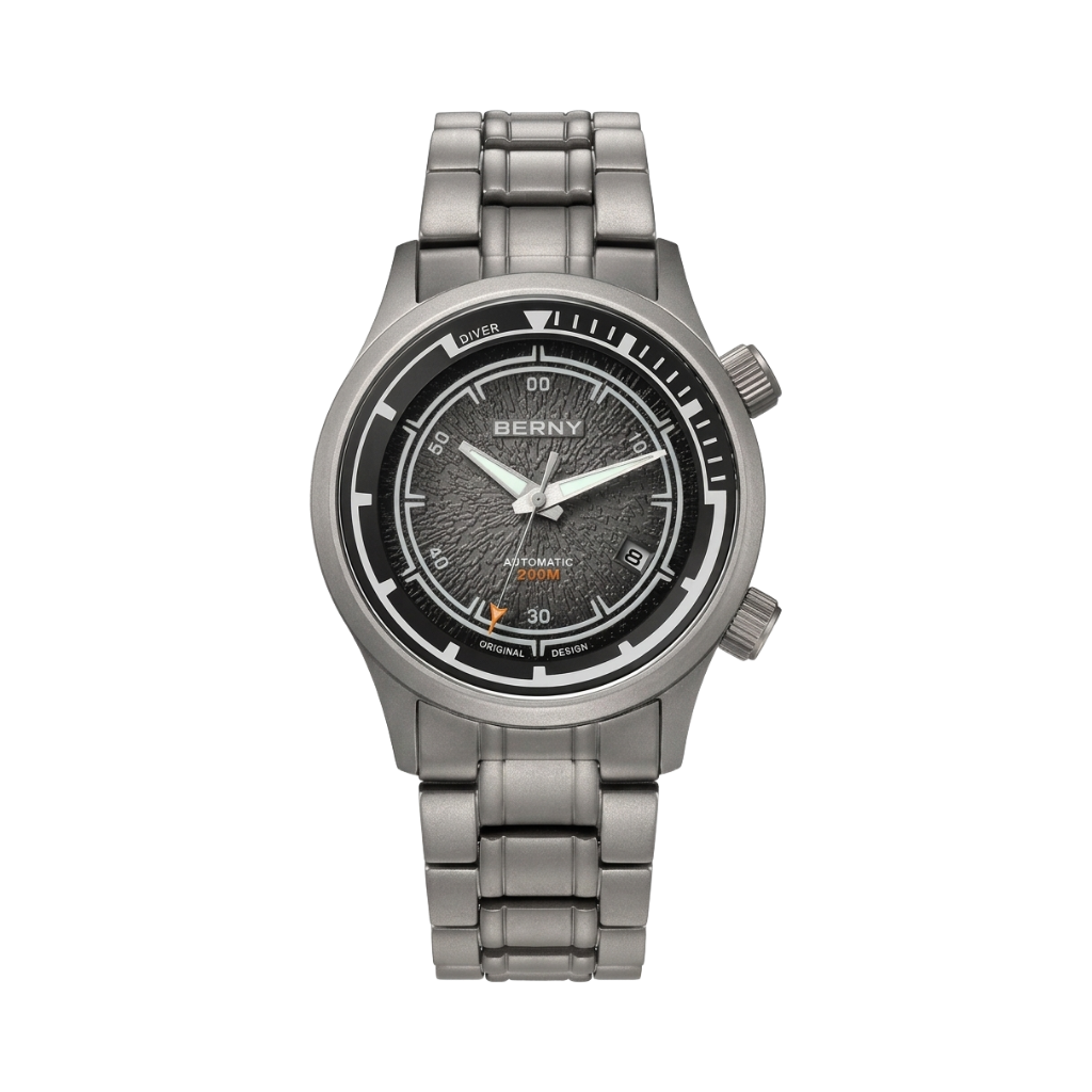 BERNY AMT159M - black dial front view packshot