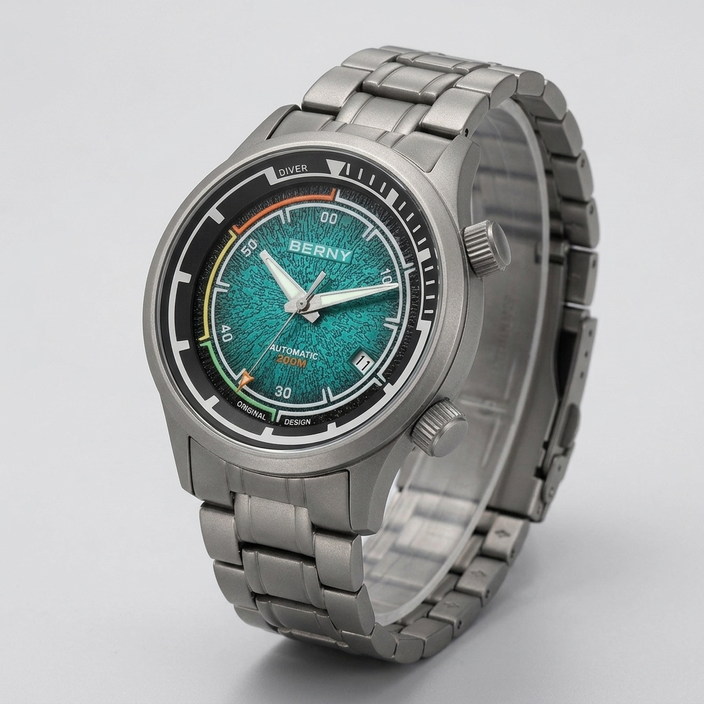 BERNY AMT159M - three-quarter case view