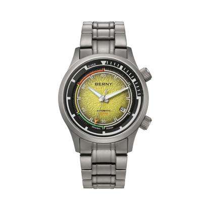 BERNY AMT159M - yellow dial front view packshot