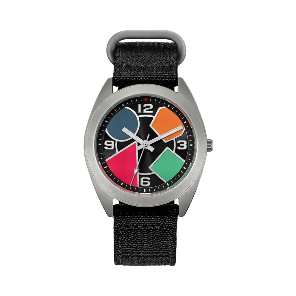 BERNY T2570M - black dial front view packshot
