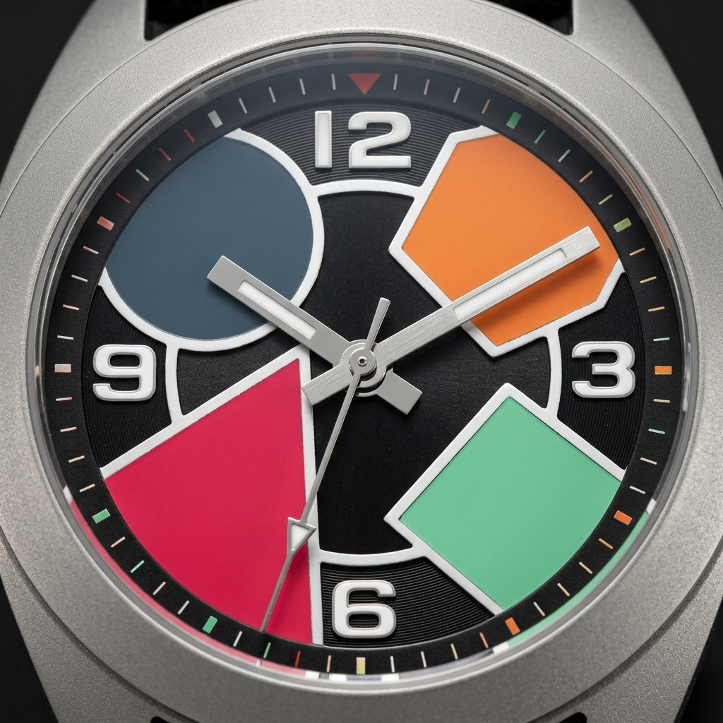 BERNY T2570M - dial macro detail