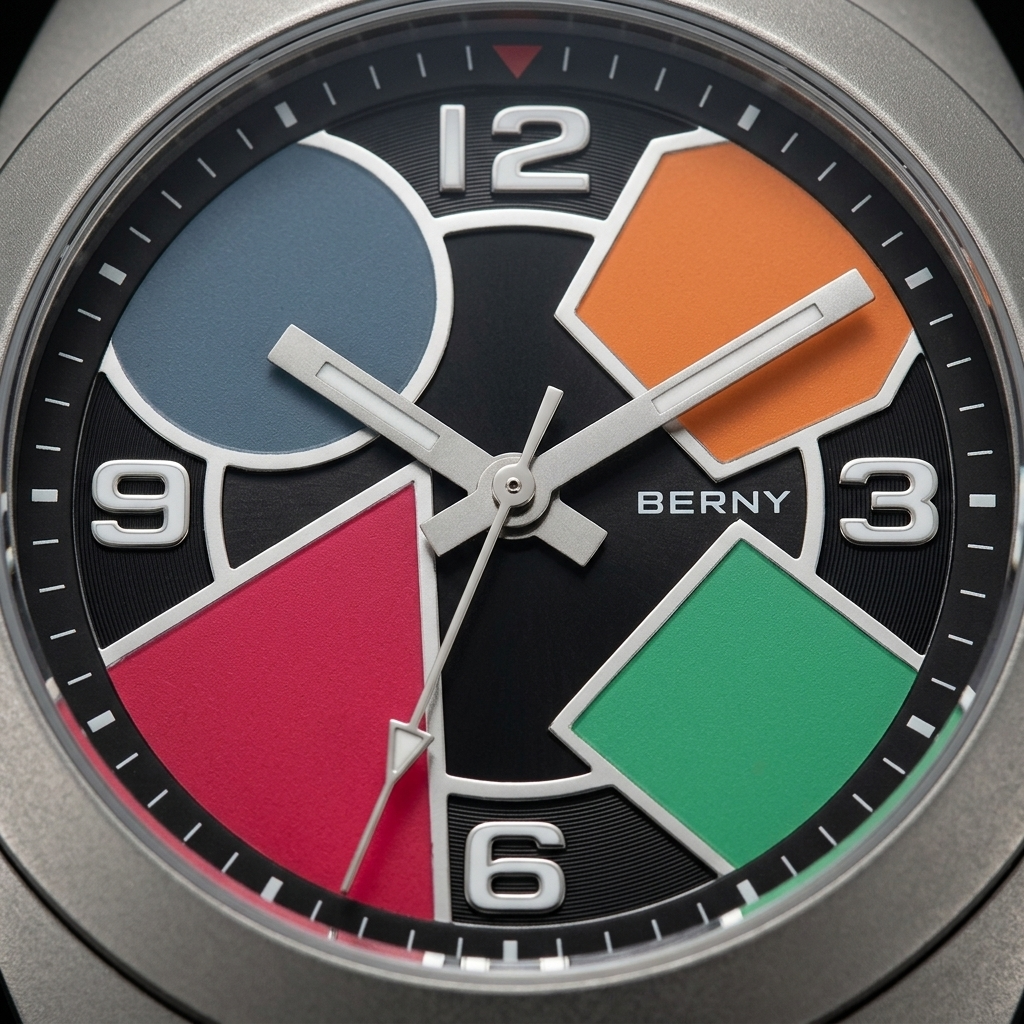 BERNY T2570M - dial macro detail