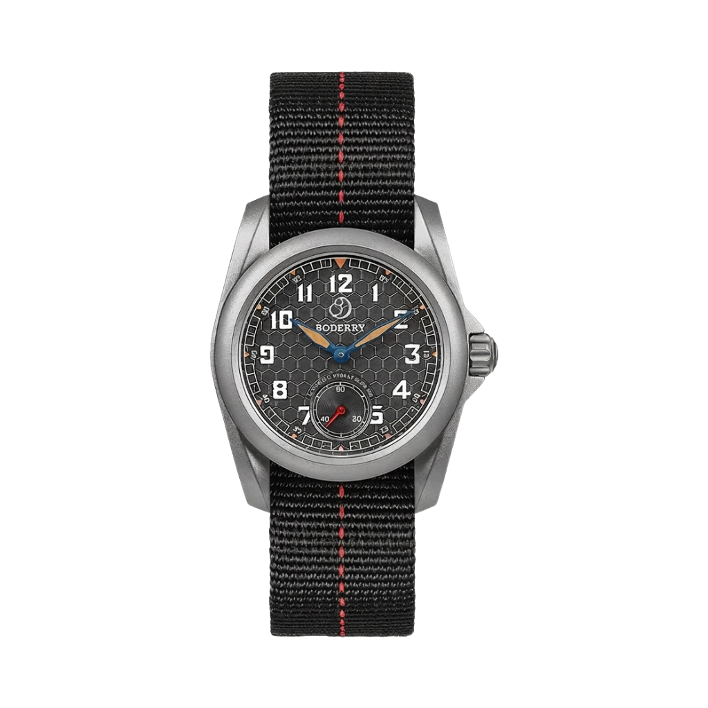 BODERRY Voyager S72 - grey dial no date front view packshot