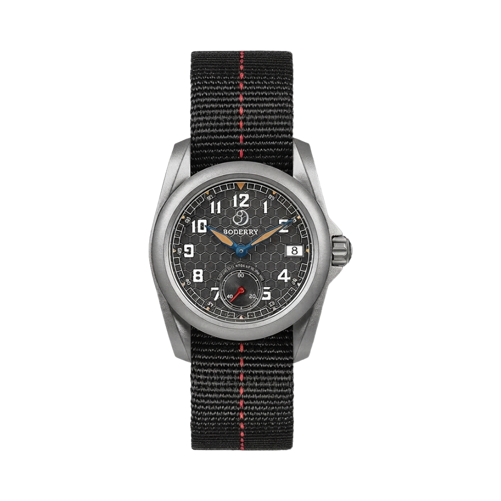 BODERRY Voyager S72 - grey dial with date front view packshot