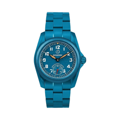 BODERRY Voyager S72 - blue dial no date front view packshot