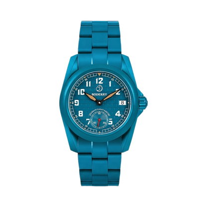 BODERRY Voyager S72 - blue dial with date front view packshot