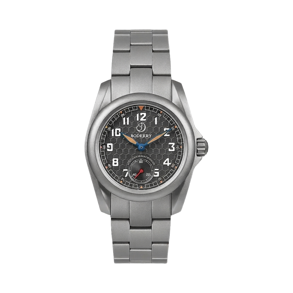 BODERRY Voyager S72 - grey dial no date front view packshot