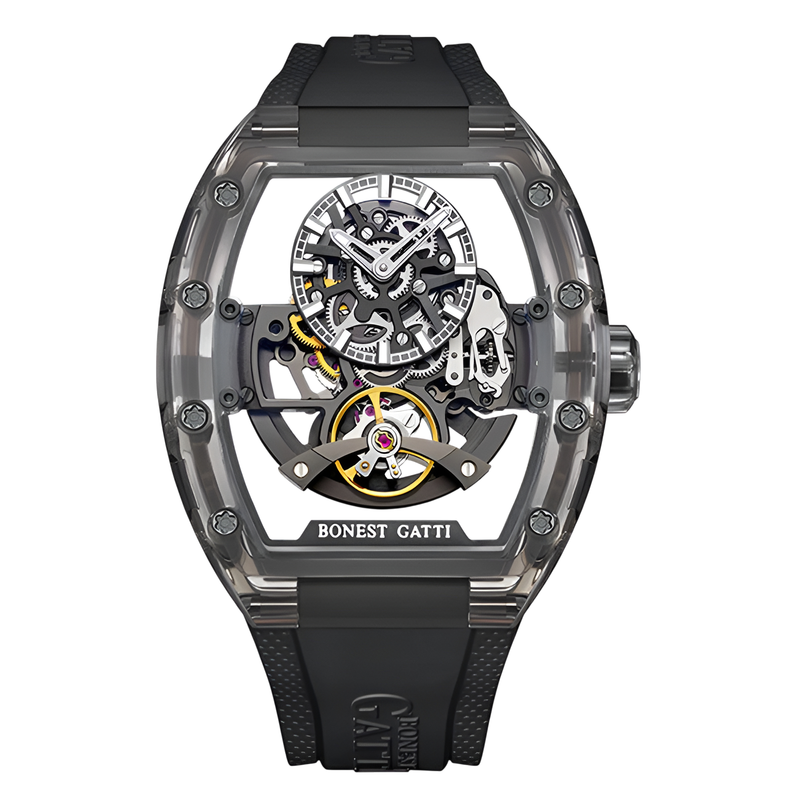 BONEST GATTI BG6005 Men's Transparent Automatic Mechanical Watch breitvacher